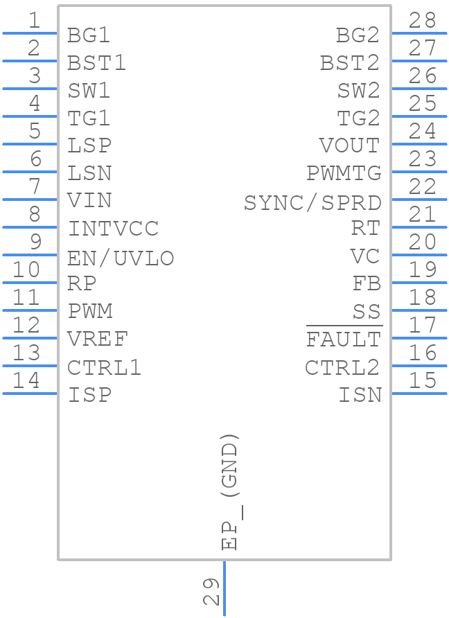 LT8391AIFE#PBF - Analog Devices - PCB symbol