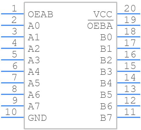 CD74AC623M - Texas Instruments - PCB symbol
