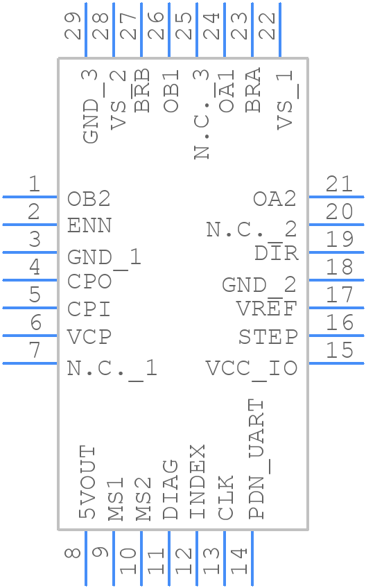 TMC2208-LA-T - Analog Devices - PCB symbol