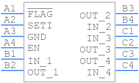 MAX20313EWC+ - Analog Devices - PCB symbol