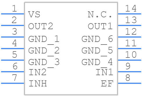TLE4207GXUMA2 - Infineon - PCB symbol