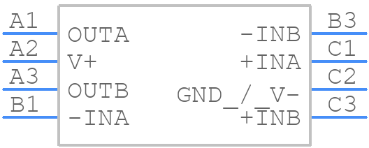 LM2904ITPX/NOPB - Texas Instruments - PCB symbol