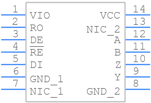 ADM3068EARZ-R7 - Analog Devices - PCB symbol