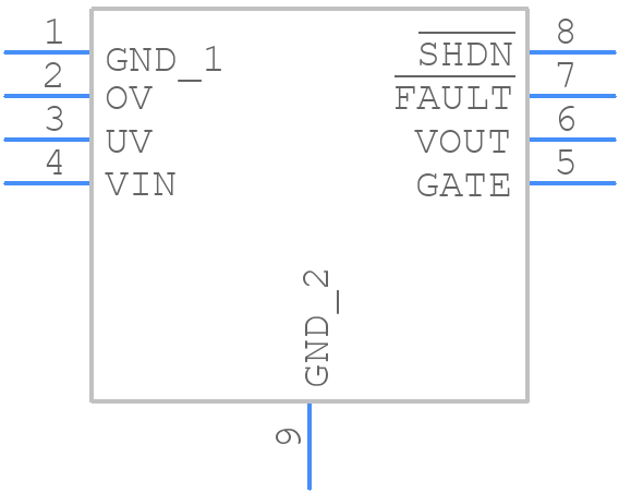 LTC4365HDDB#TRMPBF - Analog Devices - PCB symbol