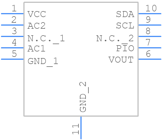 MAX66242/W+ - Analog Devices - PCB symbol