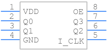 5T30553DCGI8 - Renesas Electronics - PCB symbol