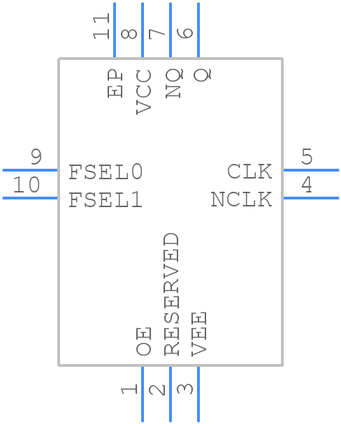 8N3PG10MBKI-062LFT - Renesas Electronics - PCB symbol