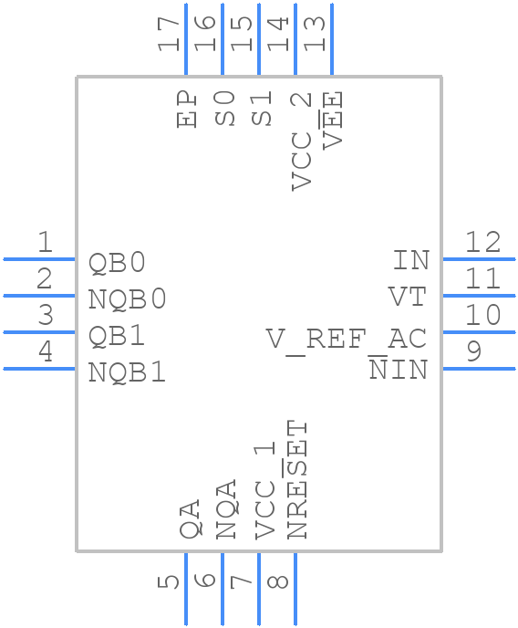 8S89871ANLGI8 - Renesas Electronics - PCB symbol