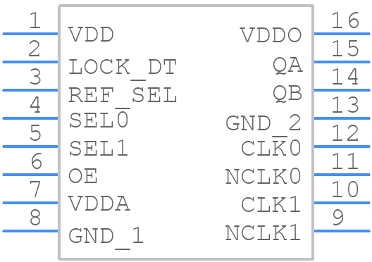 840272AGILFT - Renesas Electronics - PCB symbol