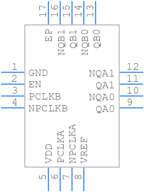 8SLVD2102NLGI8 - Renesas Electronics - PCB symbol