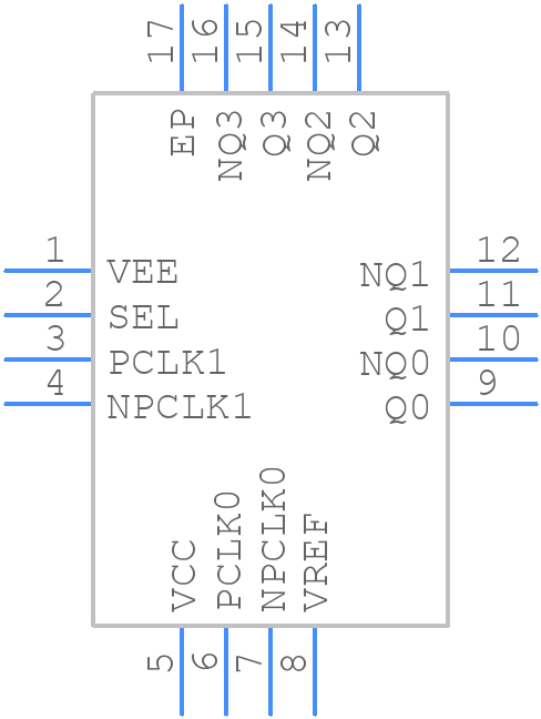 8SLVP1204ANLGI8 - Renesas Electronics - PCB symbol