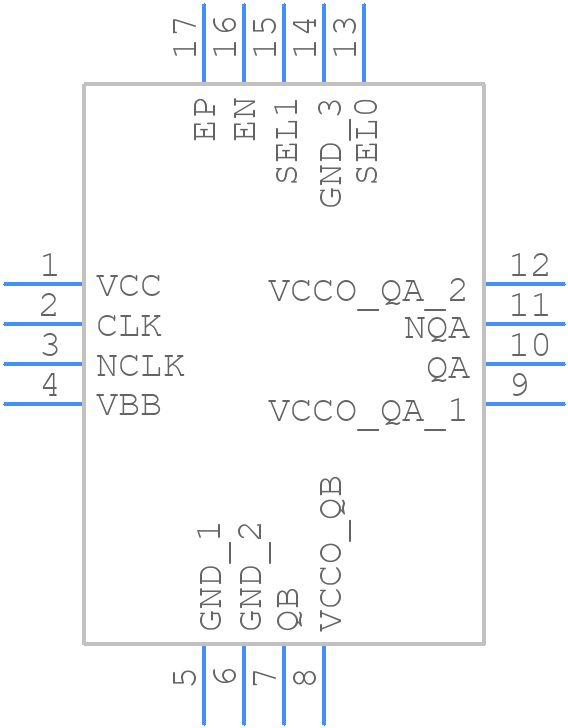 8T73S1802NLGI8 - Renesas Electronics - PCB symbol