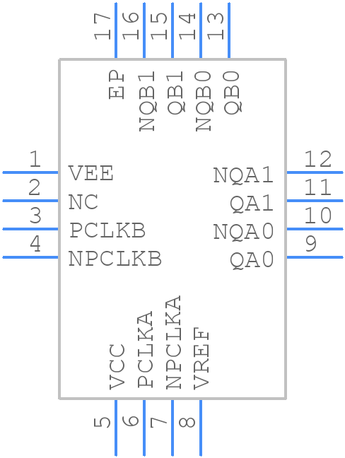 8SLVP2102ANLGI8 - Renesas Electronics - PCB symbol