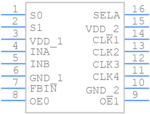 581G-01LFT - Renesas Electronics - PCB symbol