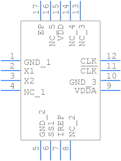 5V41064NLGI - Renesas Electronics - PCB symbol