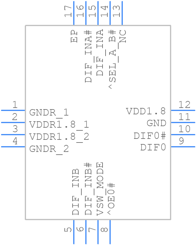 9DMV0141BKILFT - Renesas Electronics - PCB symbol