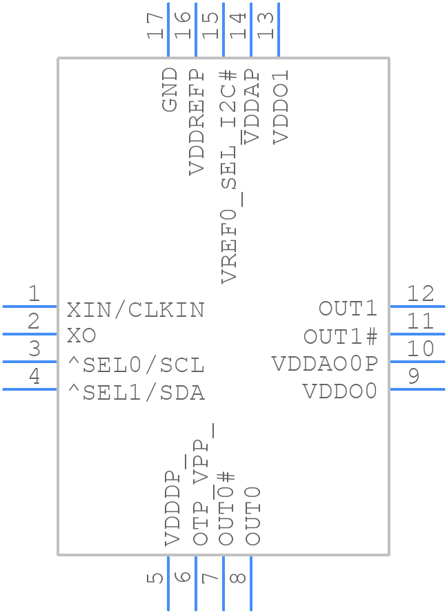 9FGV1008B000LTGI - Renesas Electronics - PCB symbol