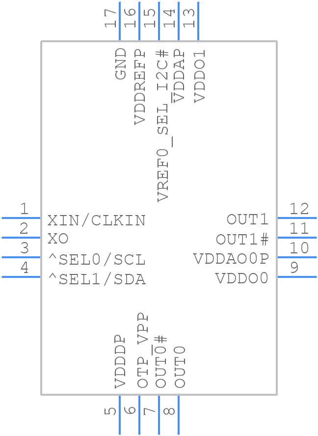 9FGV1008B000LTGI8 - Renesas Electronics - PCB symbol