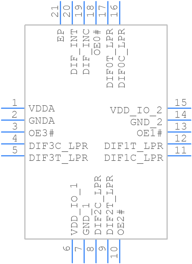 6V31021NLGI - Renesas Electronics - PCB symbol