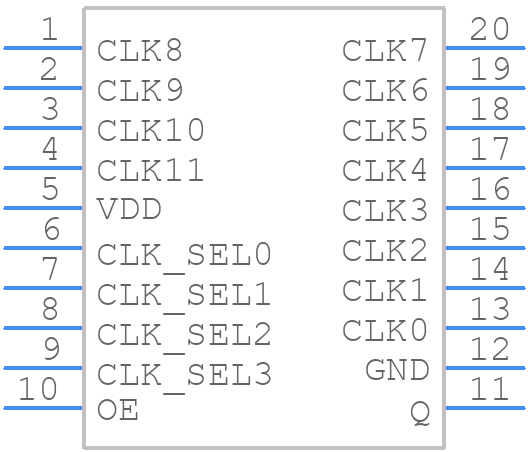 850S1201BGILF - Renesas Electronics - PCB symbol