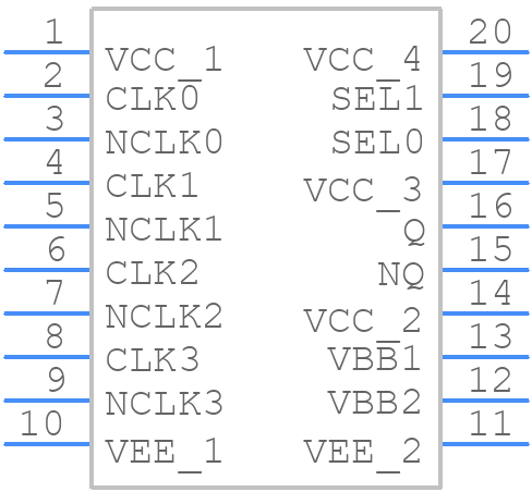 853S057AGILF - Renesas Electronics - PCB symbol