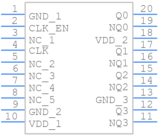 8545AG-01LF - Renesas Electronics - PCB symbol