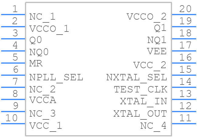 8V43042PGG - Renesas Electronics - PCB symbol