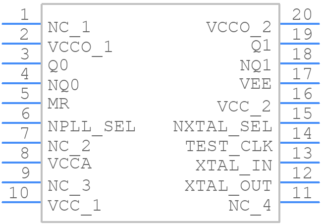 8V43042PGG8 - Renesas Electronics - PCB symbol