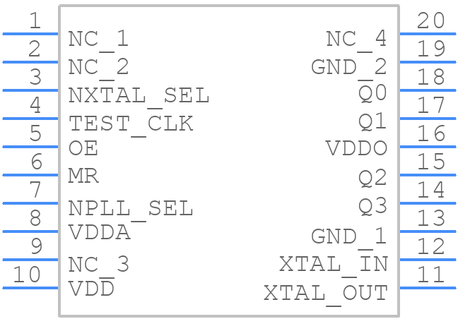 840024BGILF - Renesas Electronics - PCB symbol
