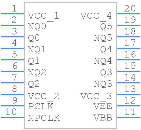 853S006AGILFT - Renesas Electronics - PCB symbol