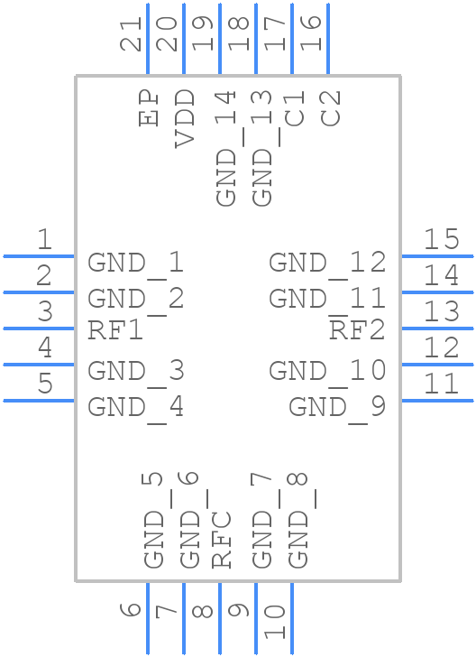 F2913NLGK8 - Renesas Electronics - PCB symbol