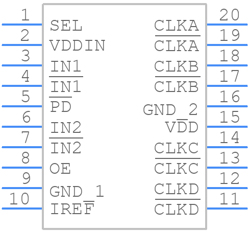 557G-06LFT - Renesas Electronics - PCB symbol