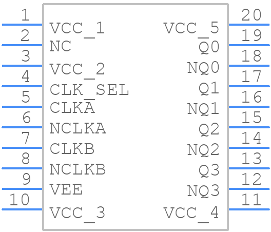 8T33FS314PGGI8 - Renesas Electronics - PCB symbol