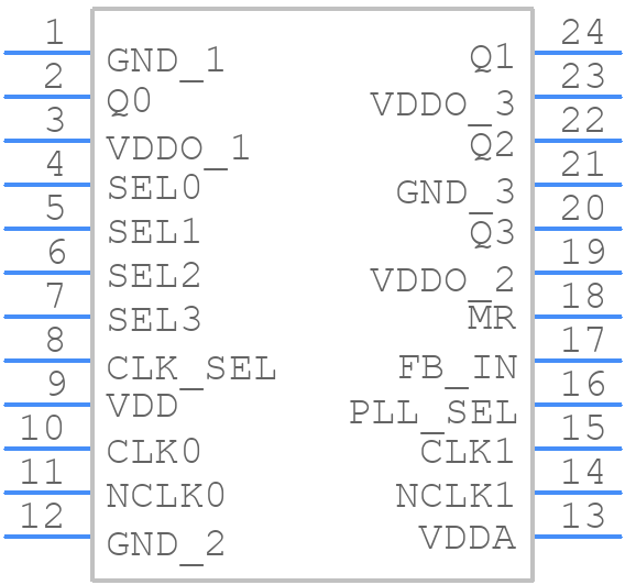 87004AGILFT - Renesas Electronics - PCB symbol