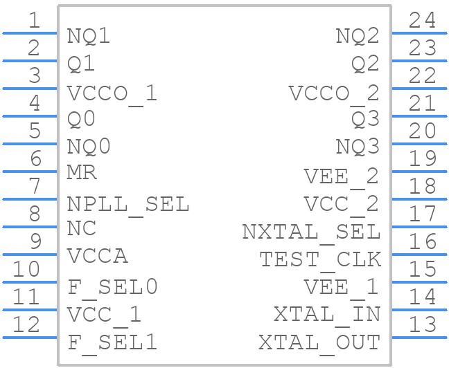 843004AGI-01LF - Renesas Electronics - PCB symbol