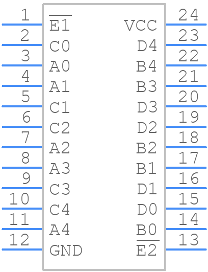QS4A110QG8 - Renesas Electronics - PCB symbol