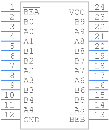 QS3384PAG8 - Renesas Electronics - PCB symbol