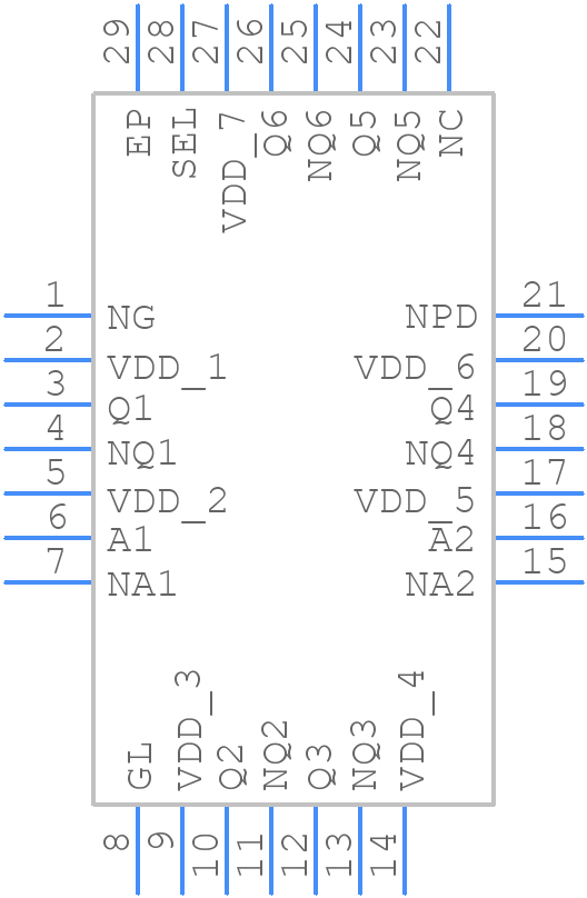 8R9306NLGI8 - Renesas Electronics - PCB symbol