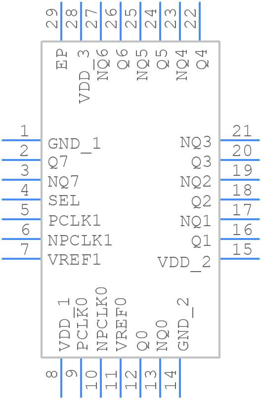 8SLVD1208-33NBGI8 - Renesas Electronics - PCB symbol