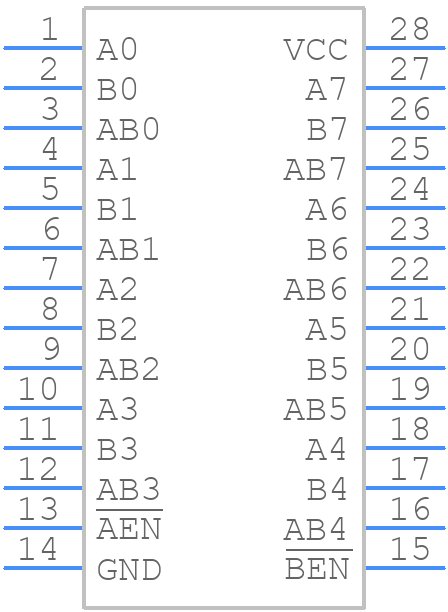 QS32390QG - Renesas Electronics - PCB symbol