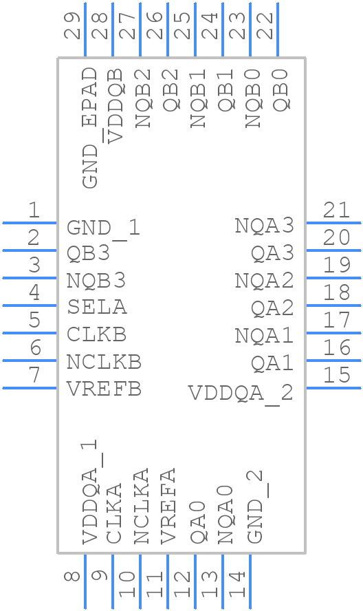 8P34S2104NBGI8 - Renesas Electronics - PCB symbol