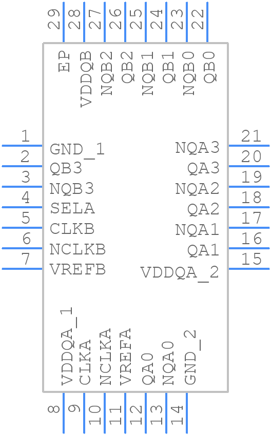 8P34S2104NBGI/W - Renesas Electronics - PCB symbol