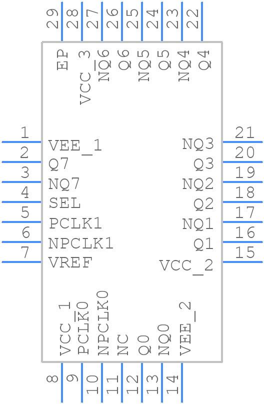 8SLVP1208ANBGI/W - Renesas Electronics - PCB symbol