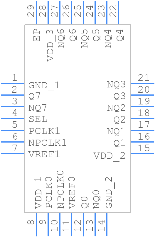 8SLVD1208NBGI/W - Renesas Electronics - PCB symbol