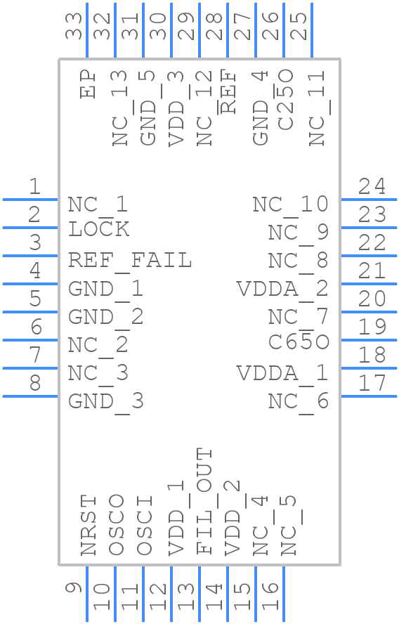 8400110EKILF - Renesas Electronics - PCB symbol