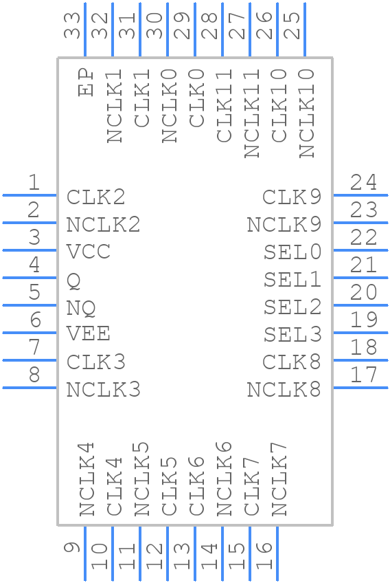 853S012AKILFT - Renesas Electronics - PCB symbol