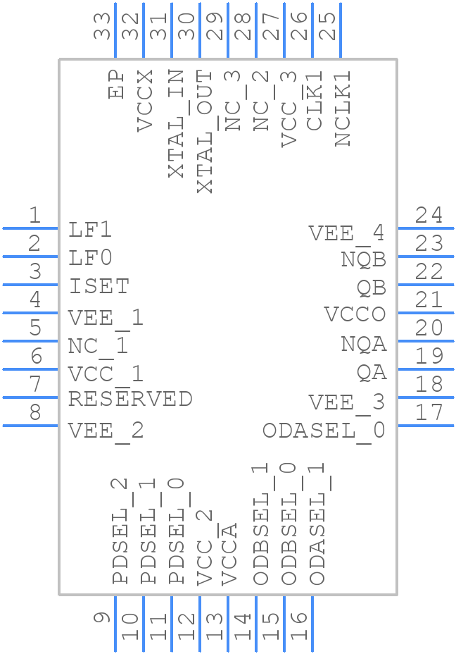 8V89308ANLGI - Renesas Electronics - PCB symbol