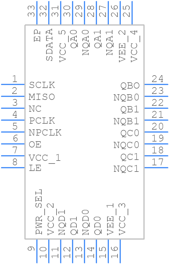 8T79S838-08NLGI8 - Renesas Electronics - PCB symbol