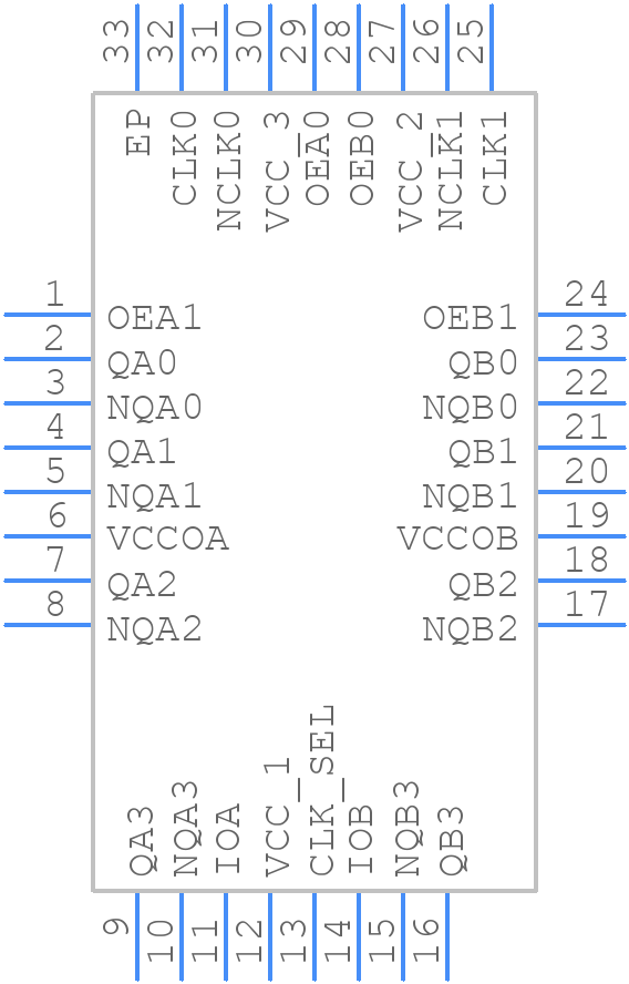 8P791208NLGI8 - Renesas Electronics - PCB symbol