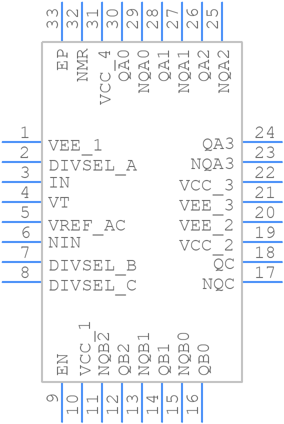 8S89202BKILFT - Renesas Electronics - PCB symbol